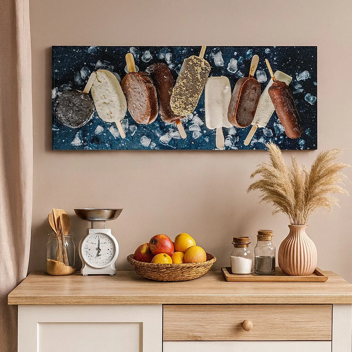 Bild auf Leinwand - Leinwandbild - Geschmack des heißen Sommers - 100x40 cm