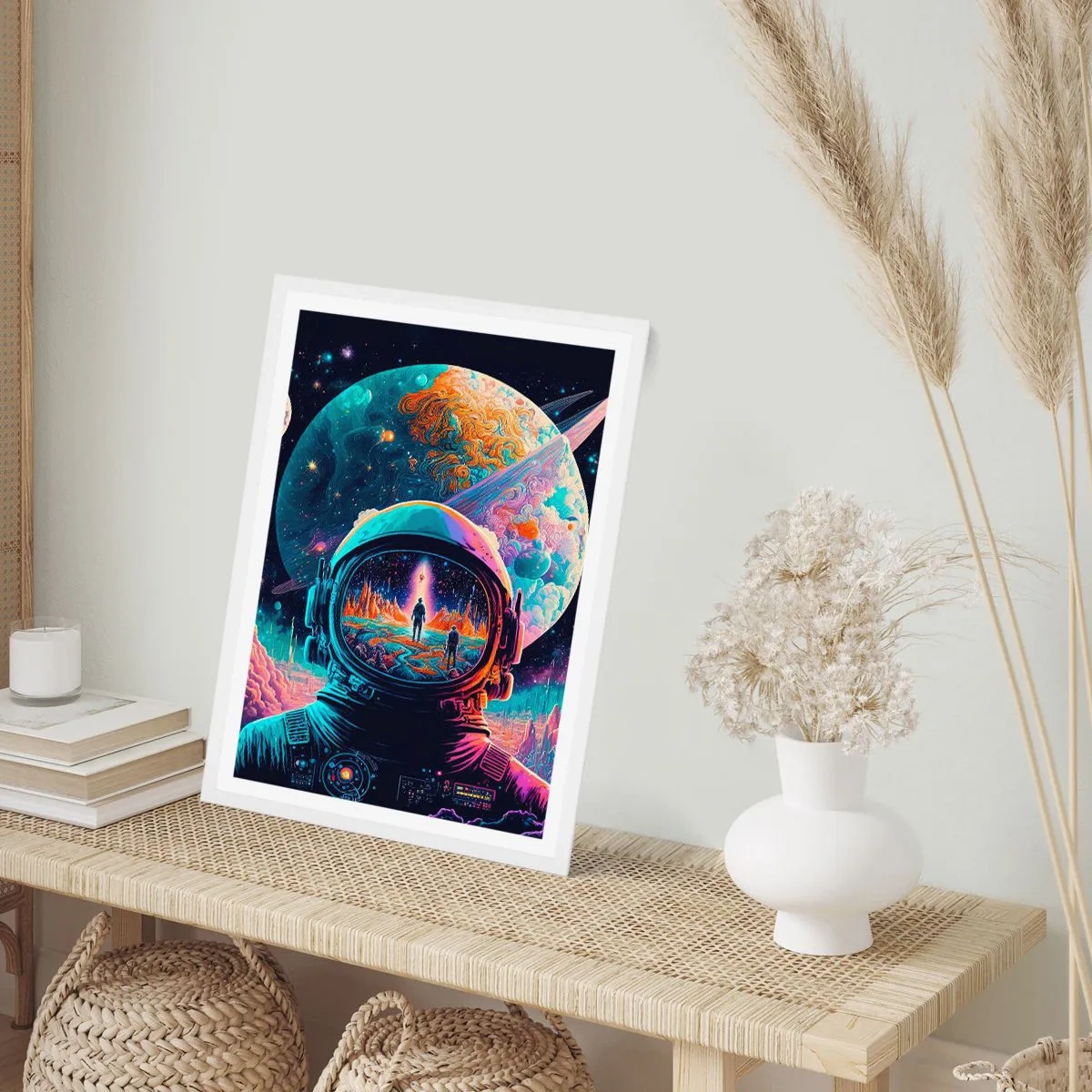 Poster in einem weißen Rahmen - Philosophen haben nicht davon geträumt - 30x40 cm