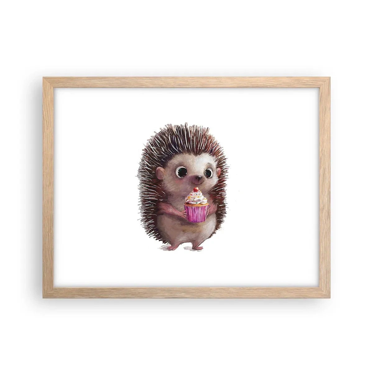 Poster in einem Rahmen aus heller Eiche - Der Feiertag ist jeden Tag - 40x30 cm