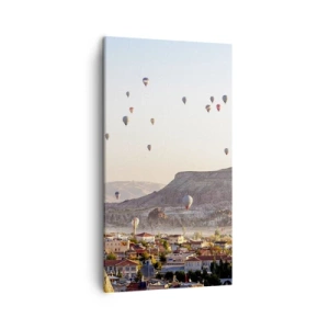 Bild auf Leinwand - Leinwandbild - Wie Schiffe am Himmel - 45x80 cm