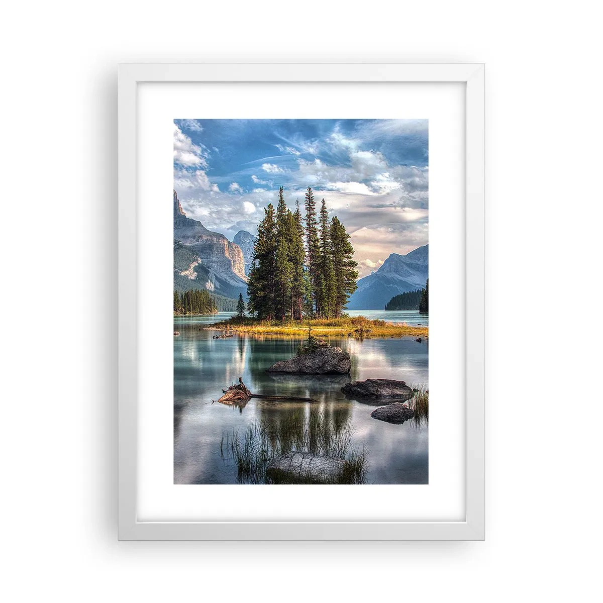 Poster in einem weißen Rahmen - An dem tollen und sauberen Wasser ... - 30x40 cm