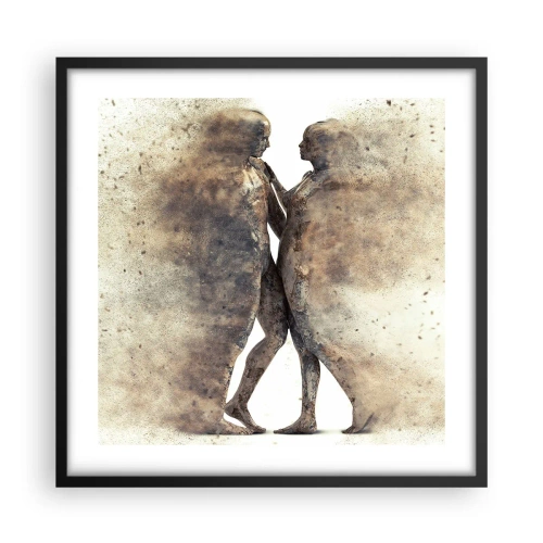 Poster in einem schwarzem Rahmen - Sie erhoben sich aus dem Staub, um zu lieben - 50x50 cm