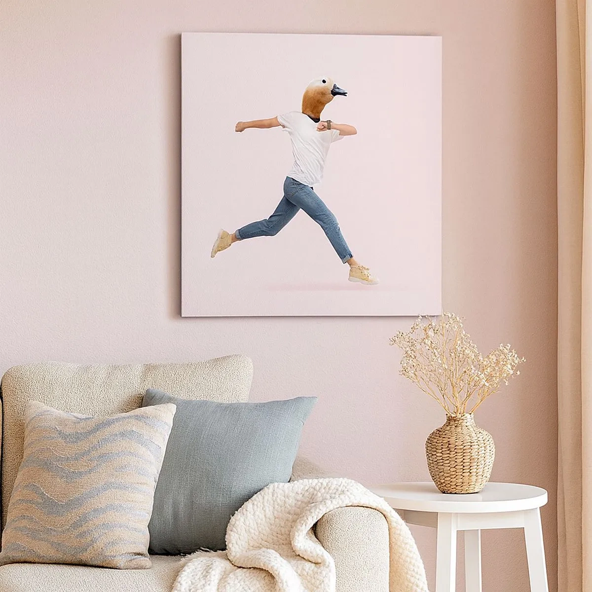 Bild auf Leinwand - Leinwandbild - Eine Prise Absurdität - 30x30 cm