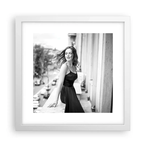 Poster in einem weißen Rahmen - Bestimmt ein Pariser - 30x30 cm