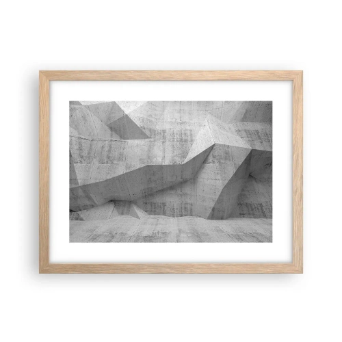 Poster in einem Rahmen aus heller Eiche - Eine echte Herausforderung - 40x30 cm