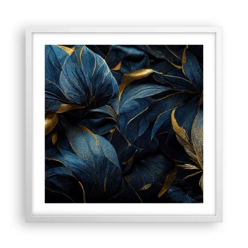 Poster in einem weißen Rahmen - Mit Gold gefüttert - 50x50 cm