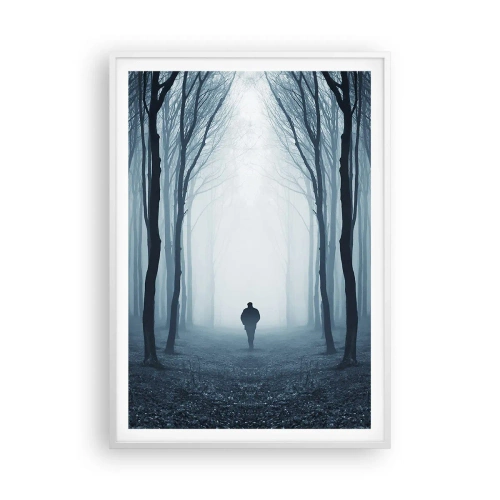 Poster in einem weißen Rahmen - Alles einfach und übersichtlich - 70x100 cm