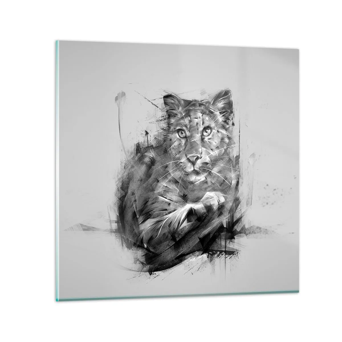 Glasbild - Bild auf glas - Ja, ich höre aufmerksam zu - 60x60 cm