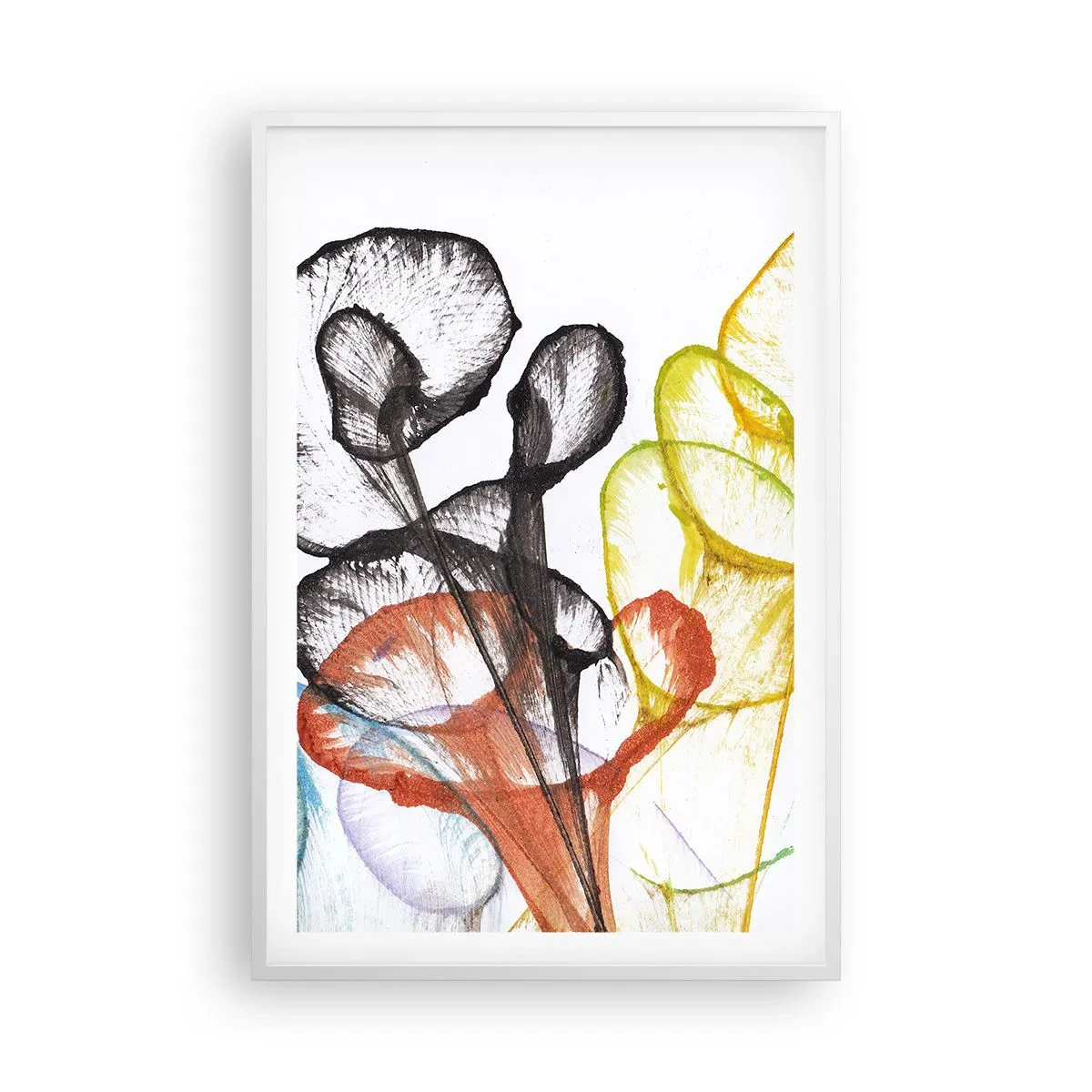 Poster in einem weißen Rahmen - Blumen mit Seele - 61x91 cm