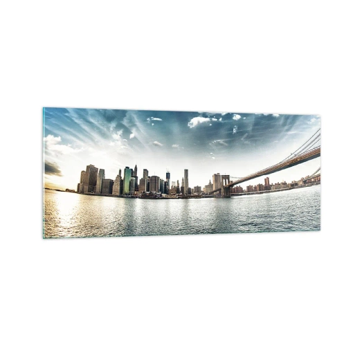 Glasbild - Bild auf glas - Glasinsel - 100x40 cm