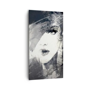 Bild auf Leinwand - Leinwandbild - Hinter einem grauen Schleier - 55x100 cm