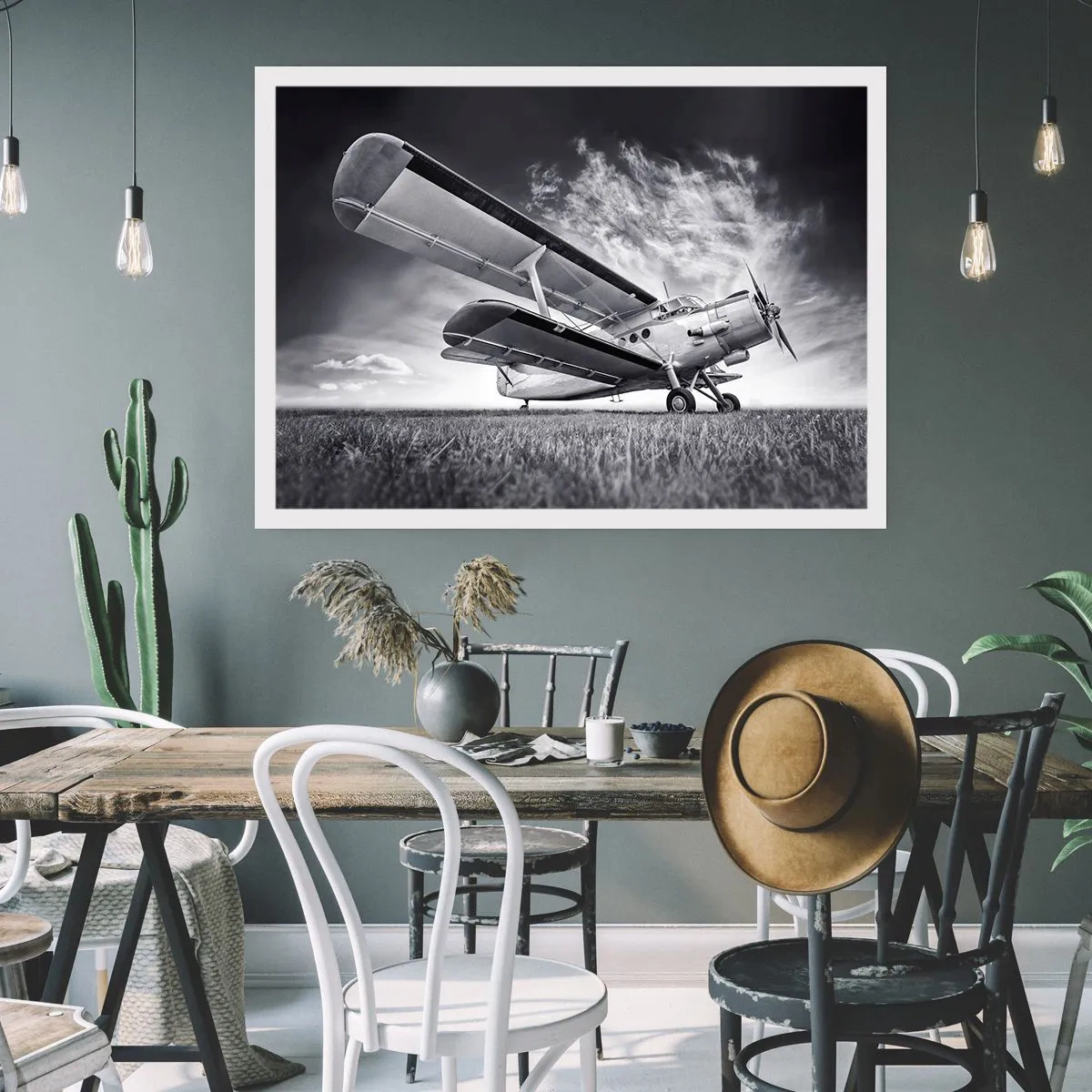 Poster - Der geflügelte Wanderer - 40x30 cm