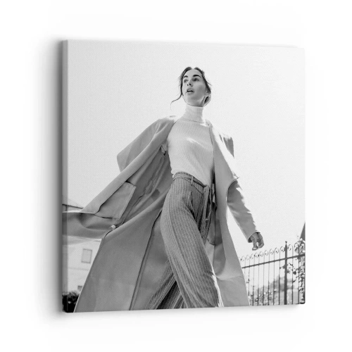 Bild auf Leinwand - Leinwandbild - Gehst du mit mir? - 30x30 cm