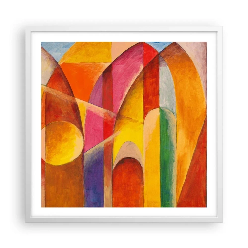 Poster in einem weißen Rahmen - Kathedrale der Sonne - 60x60 cm
