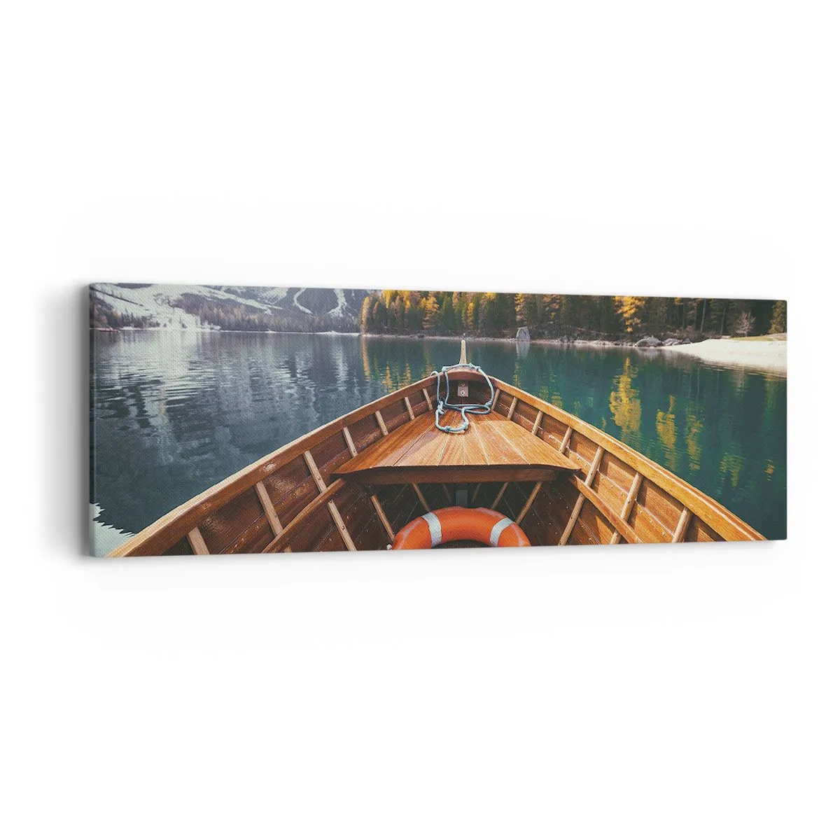 Bild auf Leinwand - Leinwandbild - Bergreise - 90x30 cm