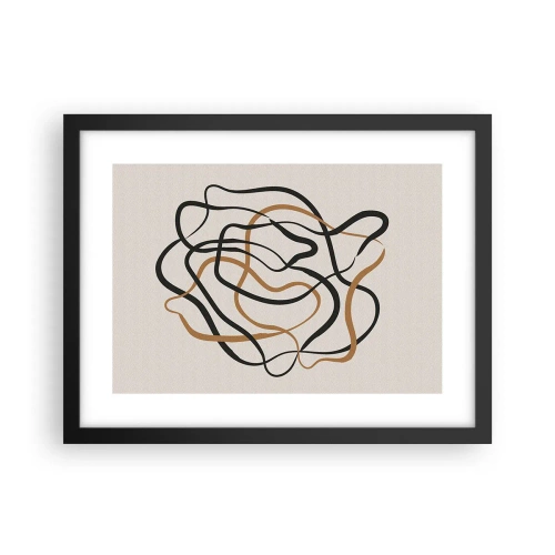 Poster in einem schwarzem Rahmen - Alles ging schief - 40x30 cm