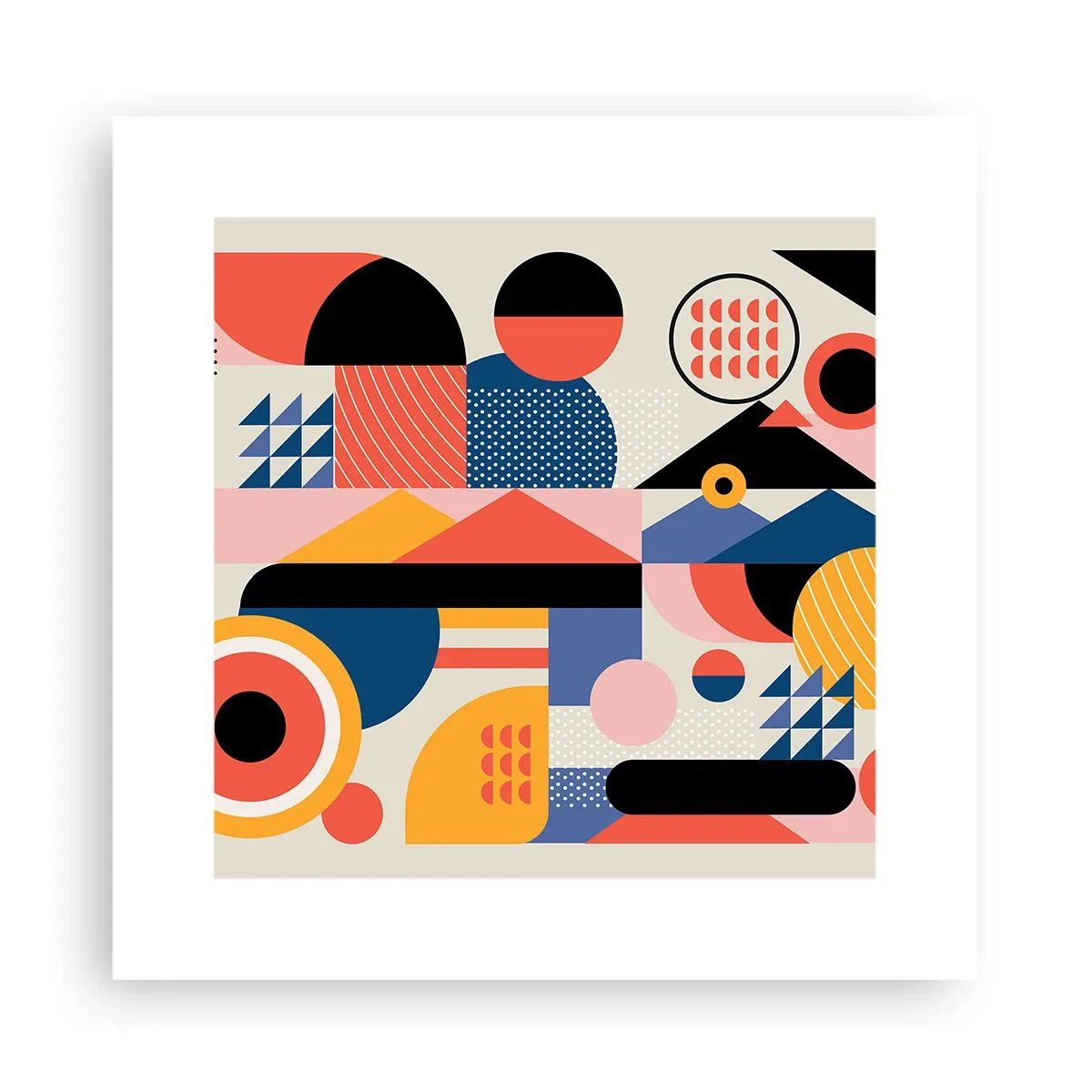 Poster - Komposition: Na, los, spiel! - 30x30 cm