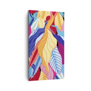 Bild auf Leinwand - Leinwandbild - Buntes Durcheinander - 45x80 cm