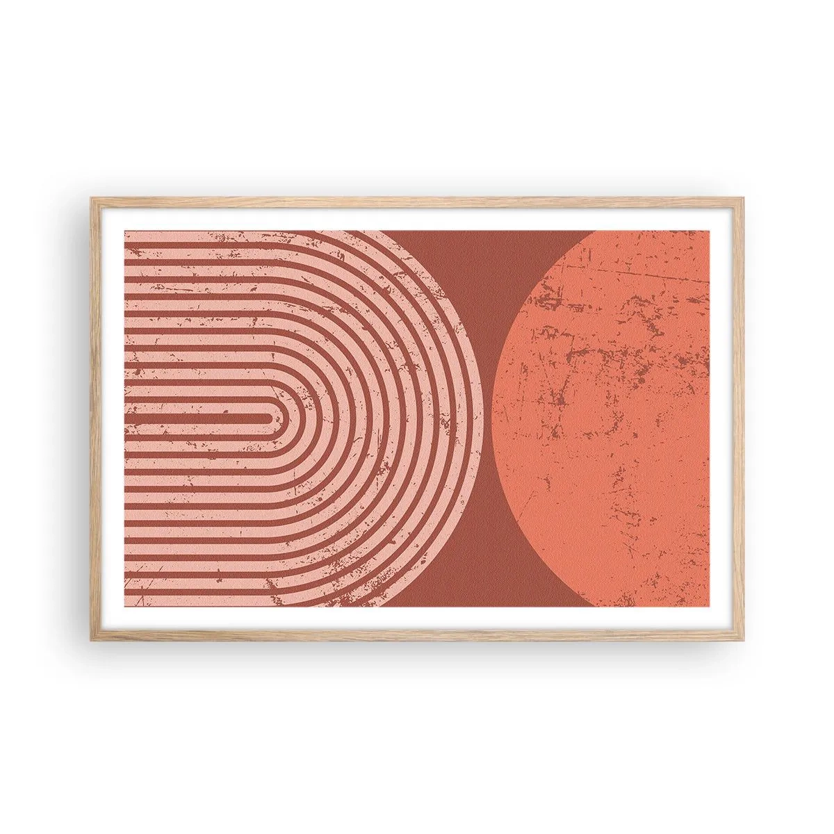 Poster in einem Rahmen aus heller Eiche - Enge Beziehung - 91x61 cm