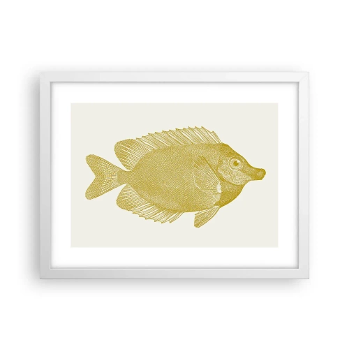Poster in einem weißen Rahmen - Fisch und das war’s - 40x30 cm