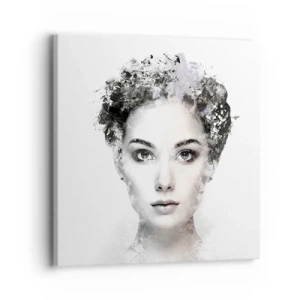 Bild auf Leinwand - Leinwandbild - Ein äußerst stilvolles Portrait - 30x30 cm