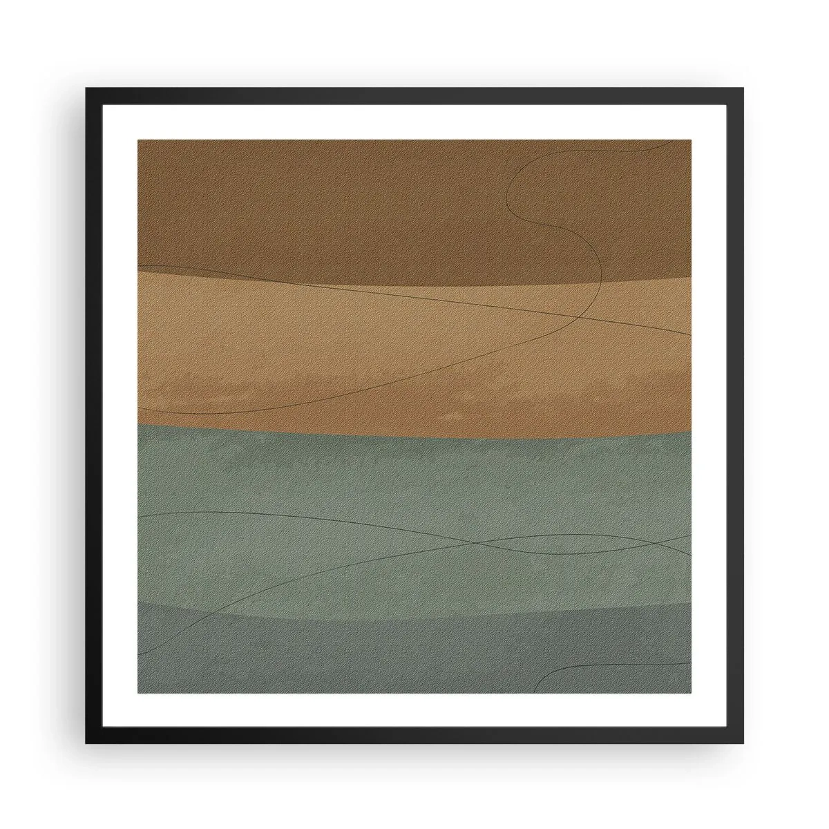 Poster in einem schwarzem Rahmen - Horizontale Komposition - 60x60 cm