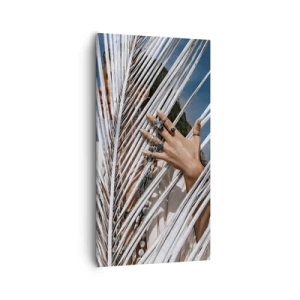 Bild auf Leinwand - Leinwandbild - Das Mädchen des Schamanen? - 55x100 cm