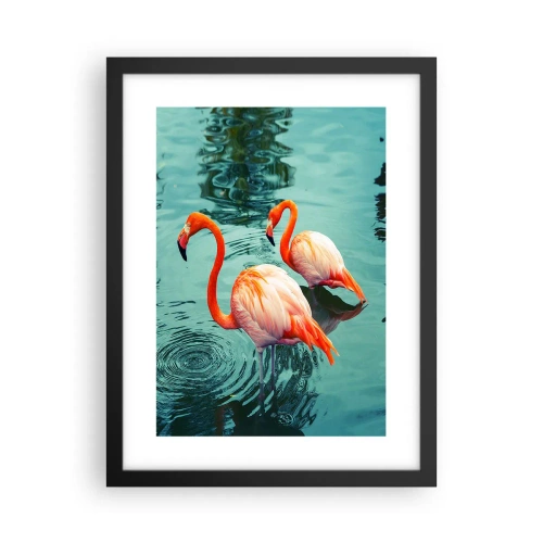 Poster in einem schwarzem Rahmen - Wir sind jetzt in Mode - 30x40 cm