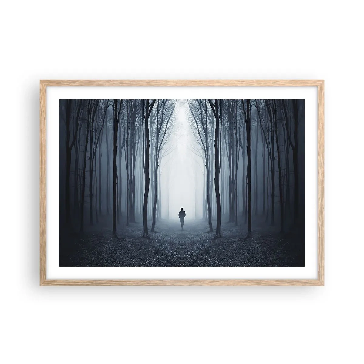 Poster in einem Rahmen aus heller Eiche - Alles einfach und übersichtlich - 70x50 cm