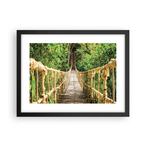 Poster in einem schwarzem Rahmen - Im Grünen ausgesetzt - 40x30 cm