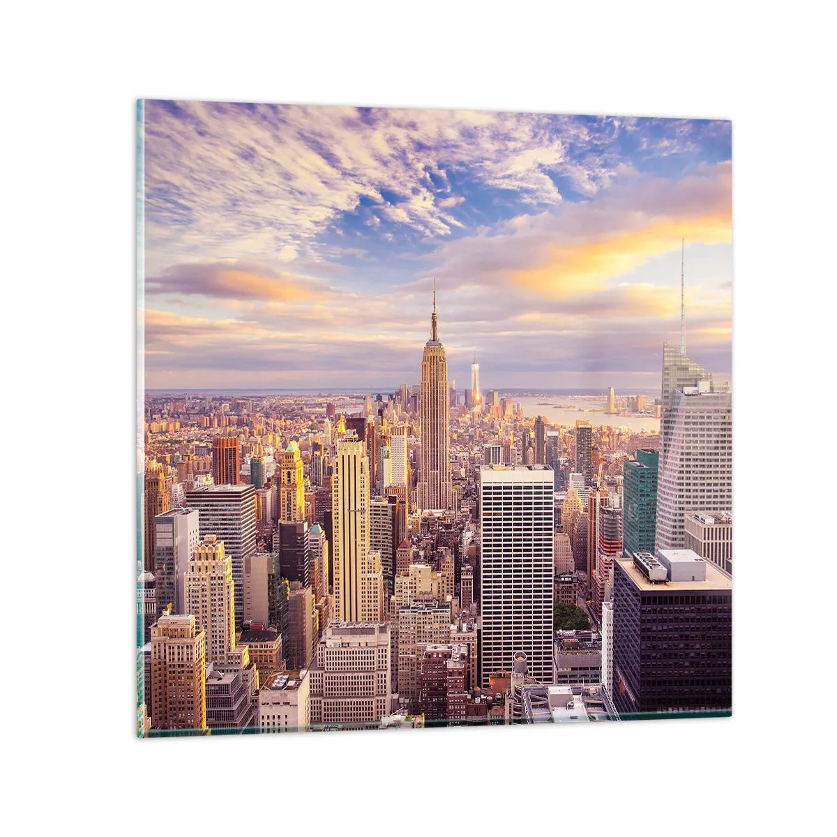 Glasbild - Bild auf glas - Nur nach den Wolken greifen - 70x70 cm