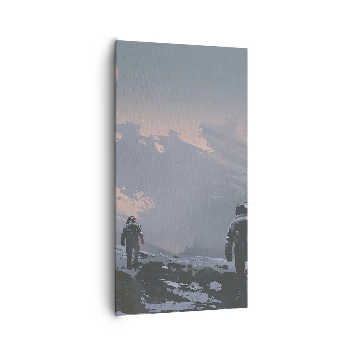 Bild auf Leinwand - Leinwandbild - Unter einem unbekannten Stern - 65x120 cm