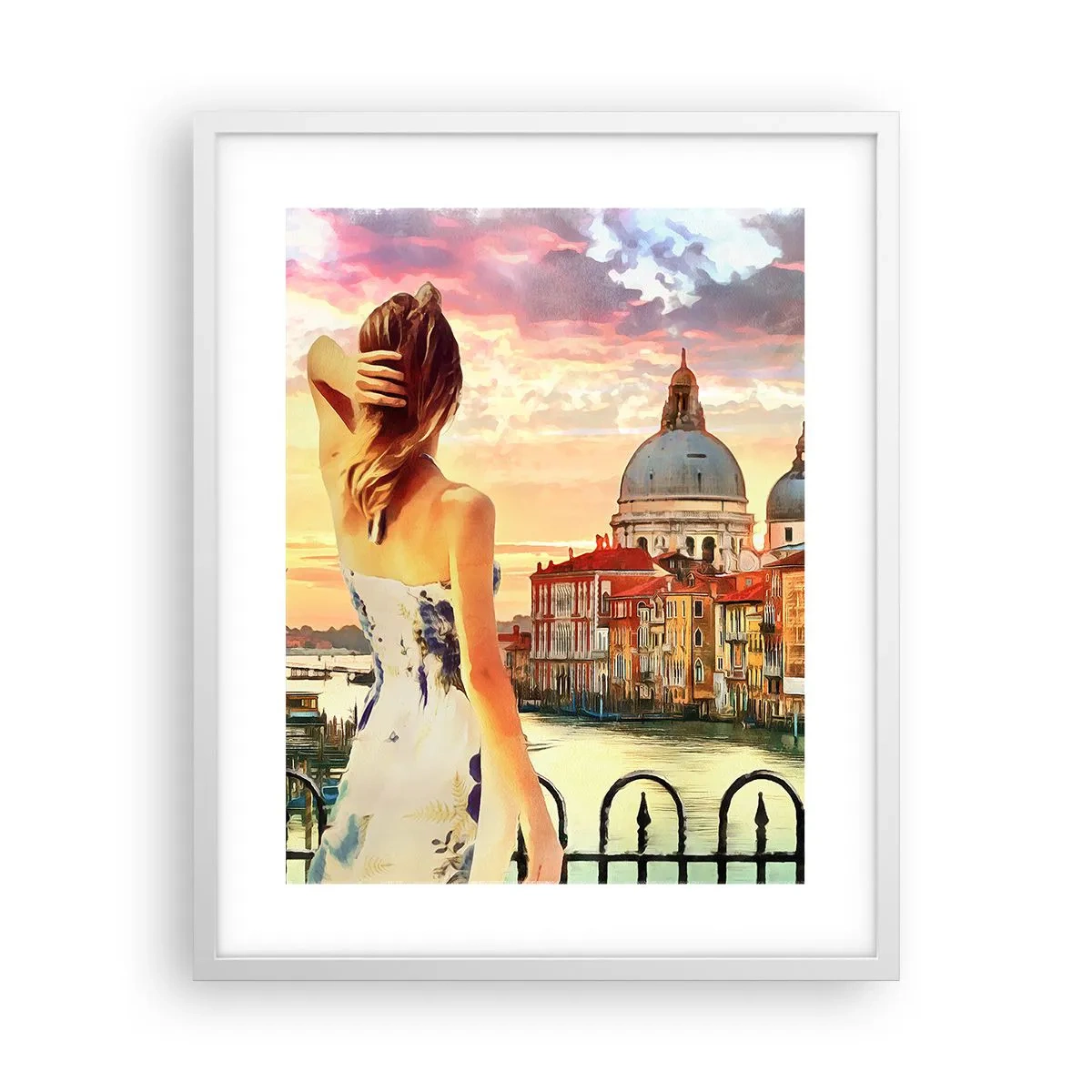 Poster in einem weißen Rahmen - Als Abenteuer nur in ... - 40x50 cm