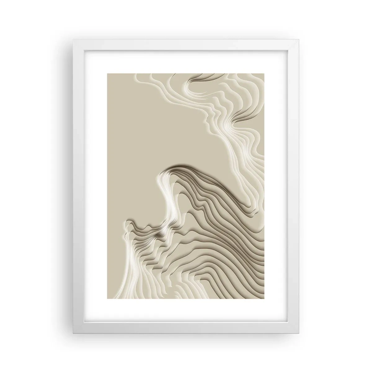 Poster in einem weißen Rahmen - Topographie der Kunst - 30x40 cm
