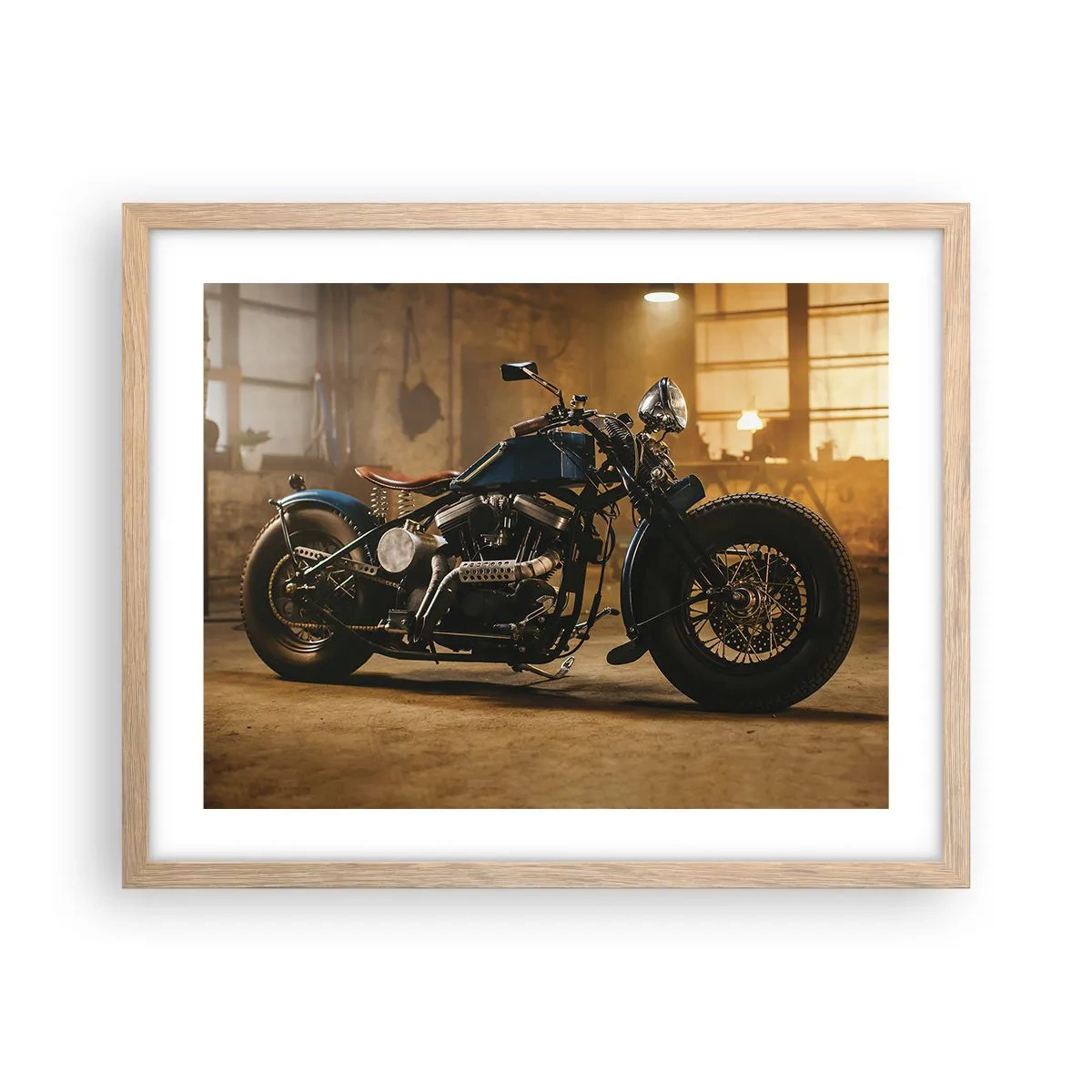 Poster in einem Rahmen aus heller Eiche - Ich kann alles - 50x40 cm