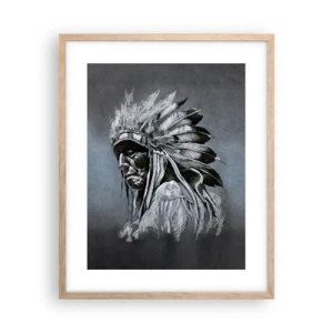 Poster in einem Rahmen aus heller Eiche - Zurück zu den Wurzeln - 40x50 cm