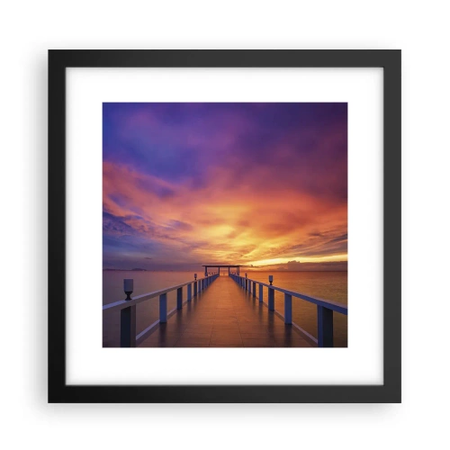 Poster in einem schwarzem Rahmen - Ohne Ende - 30x30 cm