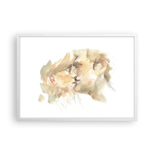 Poster in einem weißen Rahmen - Hälfte gefunden? - 70x50 cm