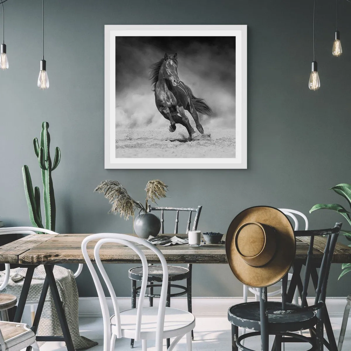 Poster in einem weißen Rahmen - Würdig des Emirs selbst - 50x50 cm