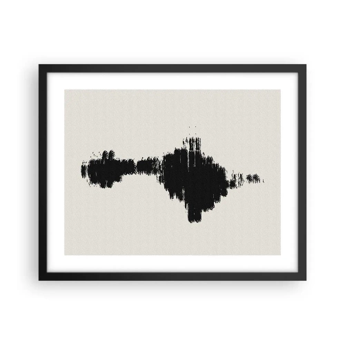 Poster in einem schwarzem Rahmen - Schwingungen der Fantasie - 50x40 cm