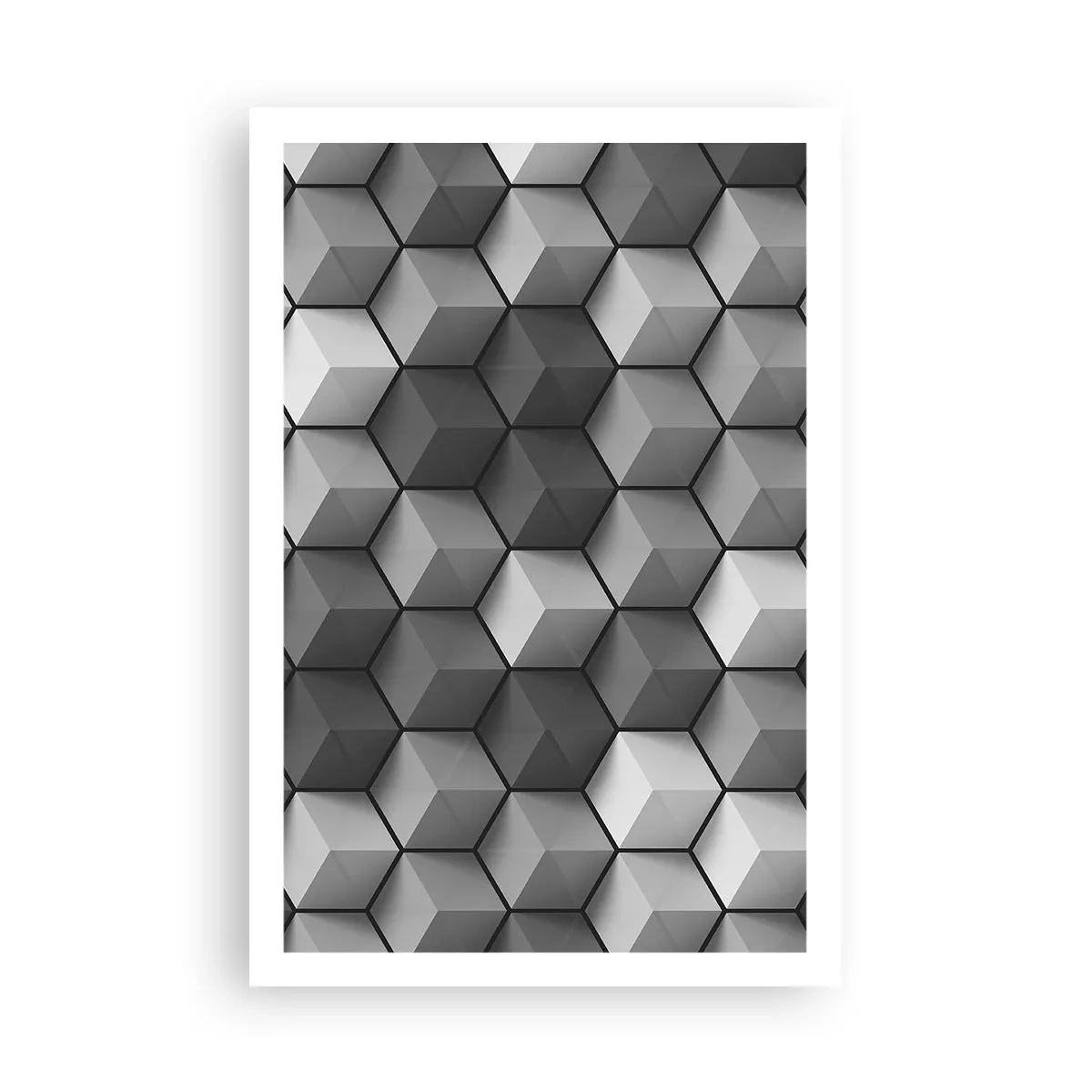 Poster - Kubistisches Puzzle - 61x91 cm