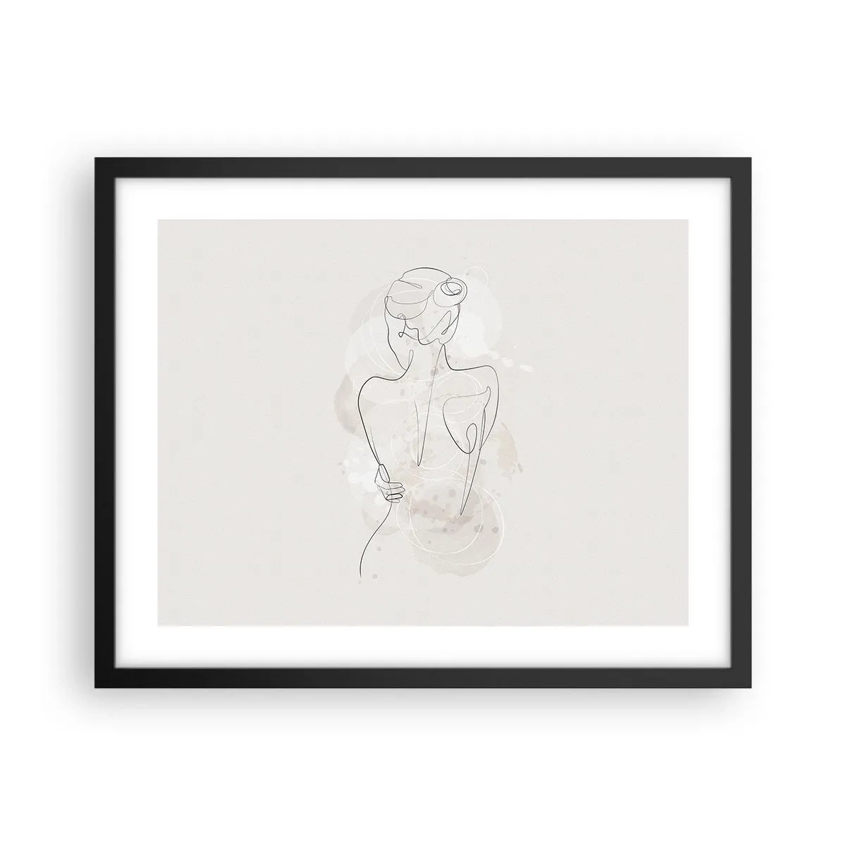 Poster in einem schwarzem Rahmen - Wie ein sensibles Instrument - 50x40 cm