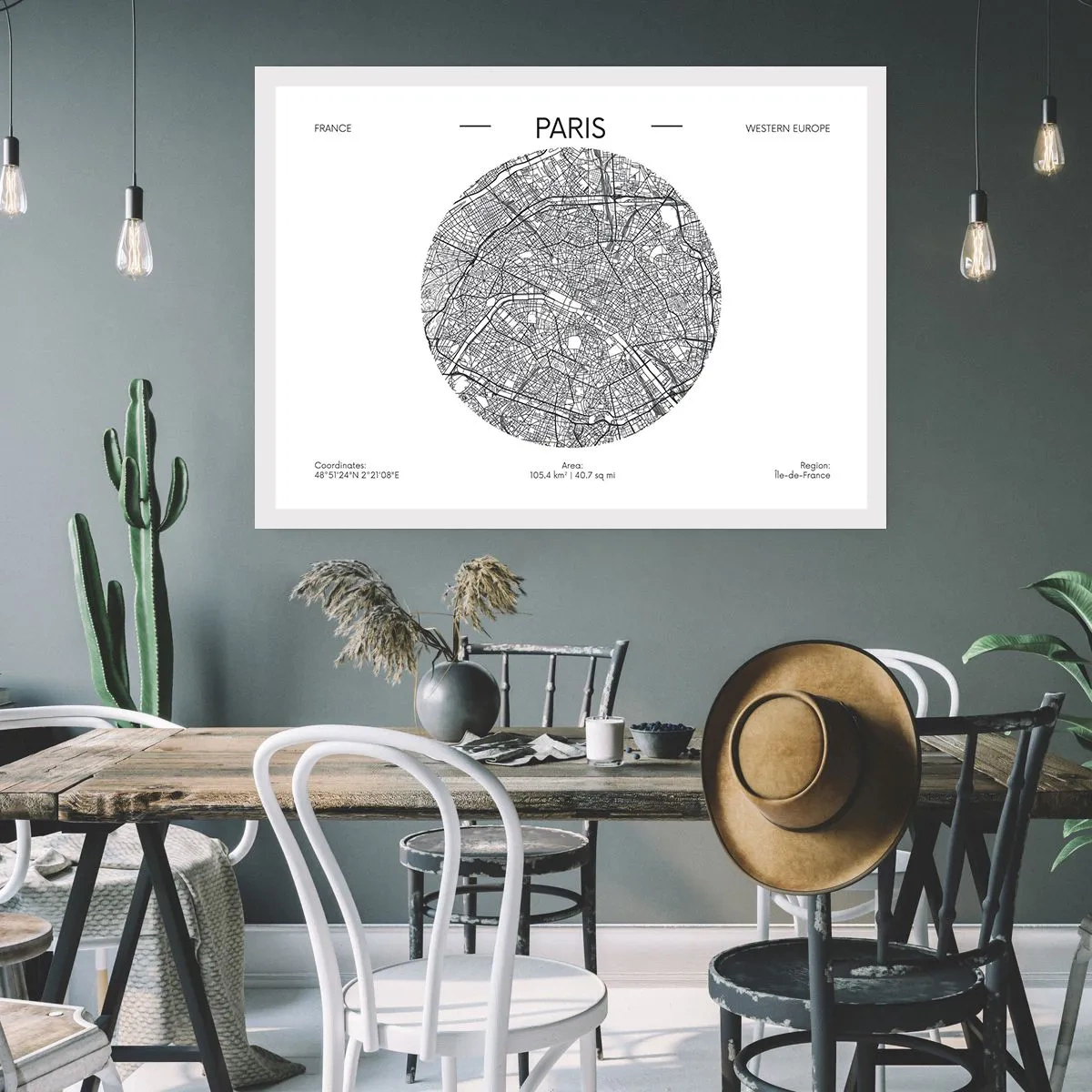 Poster - Anatomie von Paris - 70x50 cm