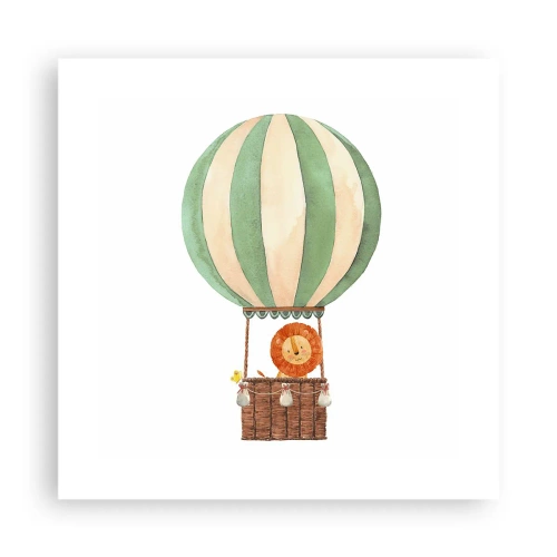 Poster - Leons Reisen - 40x40 cm