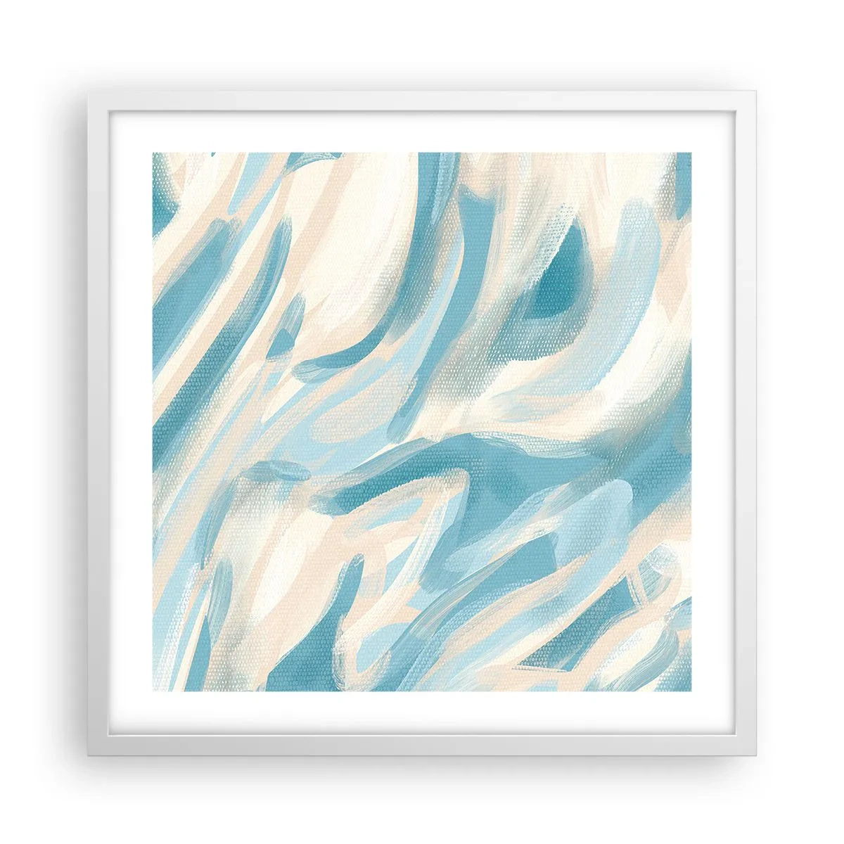 Poster in einem weißen Rahmen - Frühlingsbrisen - 50x50 cm