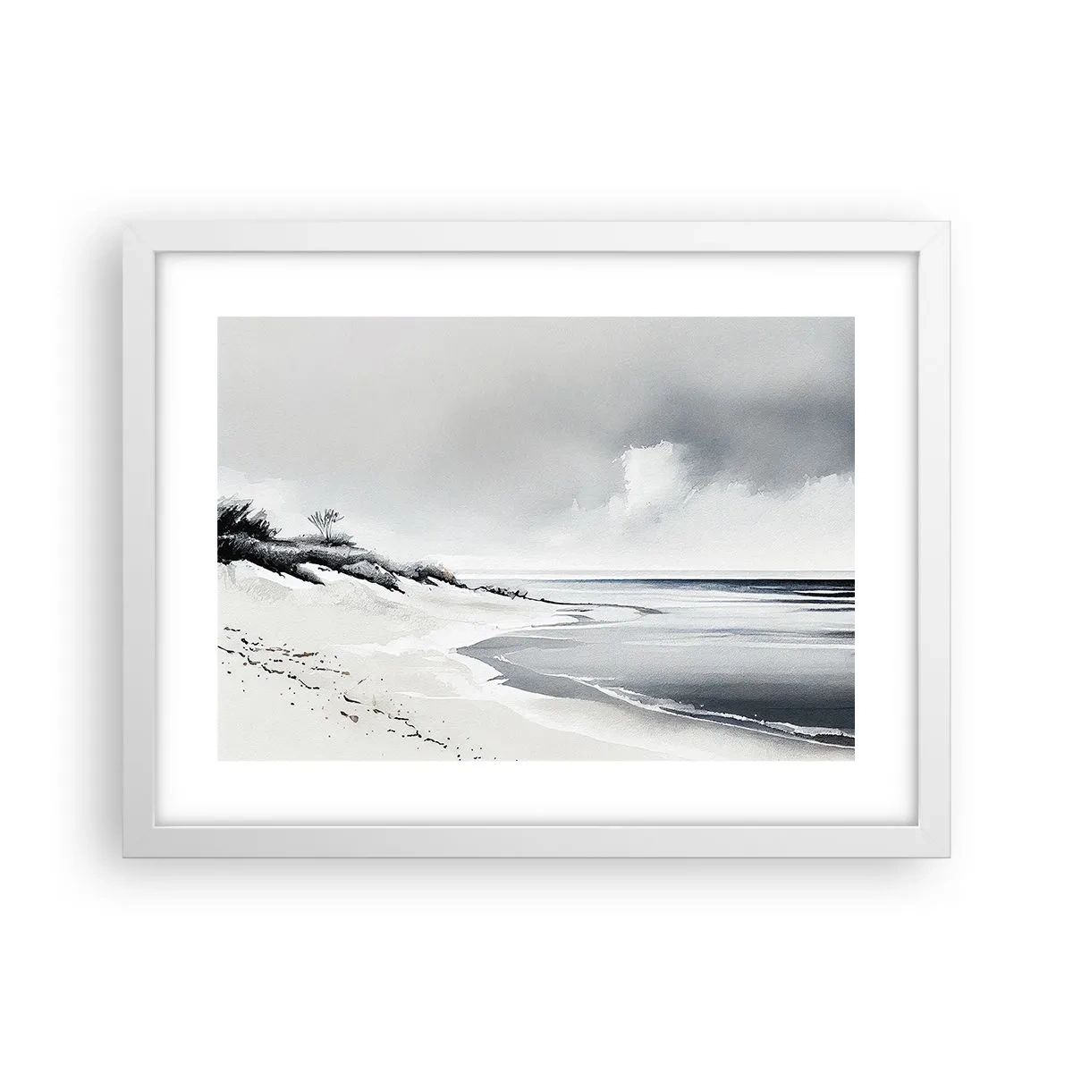 Poster in einem weißen Rahmen - Für immer zusammen - 40x30 cm