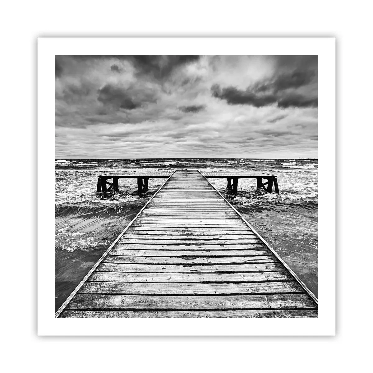 Poster - Ich warte darauf, dass der Wind wegjagt... - 60x60 cm