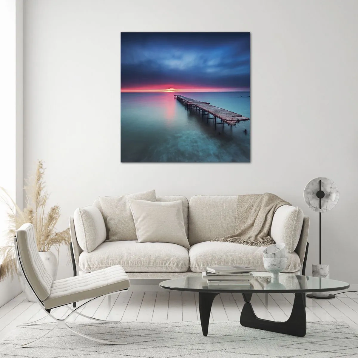 Glasbild - Bild auf glas - Zwischen Himmel und Erde - 60x60 cm