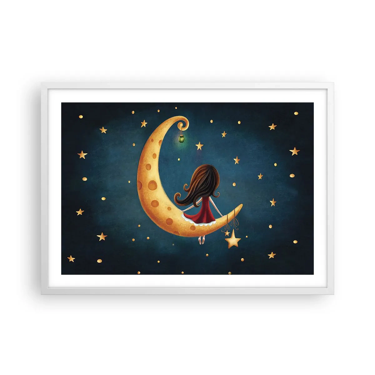 Poster in einem weißen Rahmen - Einmal… - 70x50 cm