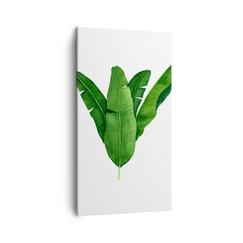 Bild auf Leinwand - Leinwandbild - Grüne Symmetrie - 45x80 cm